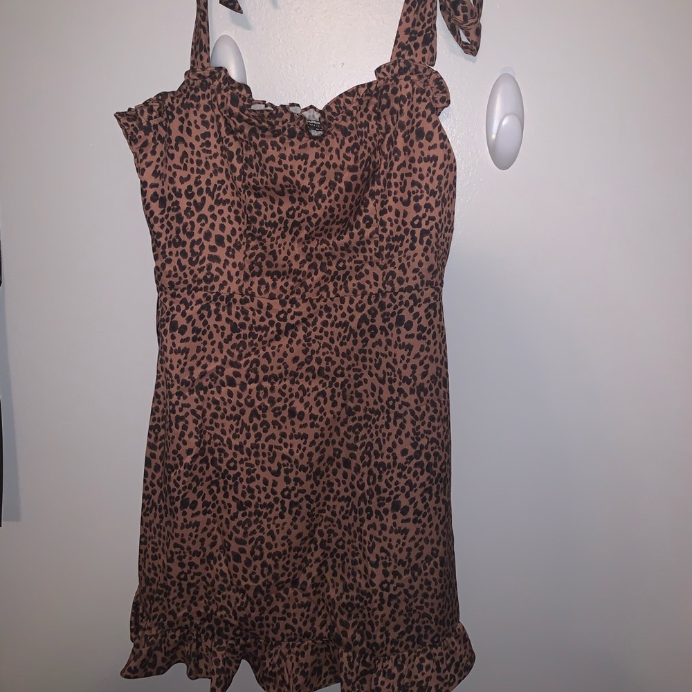 Leopard Print Mini Dress